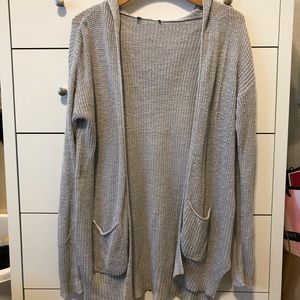 Hand-me-down silver cardigan, lightly used